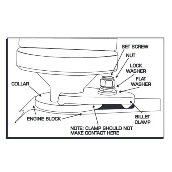 MSD 8010 Ford Distributor Hold Down Clamp