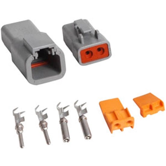 MSD 8184 2-Pin Deutsch Connector, 12-14 gauge
