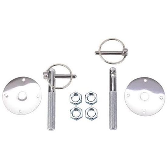 Speedway Steel Hood Pin Kit with Q-Clips