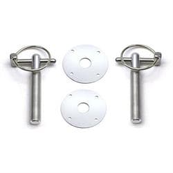 Aluminum Hood Pin Kit with Q-Clips