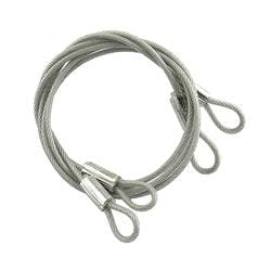 Mr Gasket 1213 Hood Pin Lanyard, 24 Inch, Steel