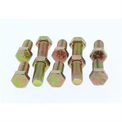 Ford 9 Inch Ring Gear Bolts, 7/16-20 x 1 Inch, Hex, Set/10