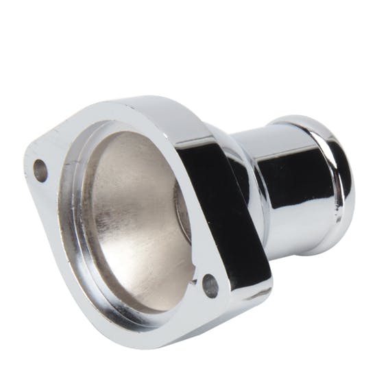 Mr Gasket 2671 Straight Outlet Water Neck, Die-Cast Aluminum