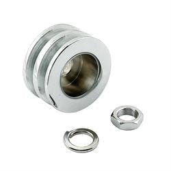 Mr Gasket 6809 Chrome Plated Alternator Pulley, Double Groove