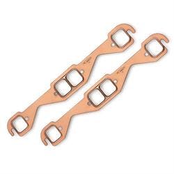 Mr Gasket 7153 Exhaust Gaskets, Small Block Chevy, Copper-Seal
