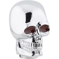 Mr Gasket 9628 Shifter Knob, Chrome, Skull with Red Eyes
