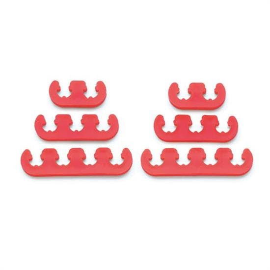 Mr Gasket 9727 Wire Seperator Kit, Red, 7mm/8mm, Plastic