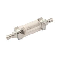 Mr Gasket 9747 Inline Fuel Filter, Clearview, 5/16 Inch, 10 PSI