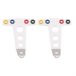 Mr Gasket 9753 Wire Dividers, 4 Wire Looms, Chrome Plated