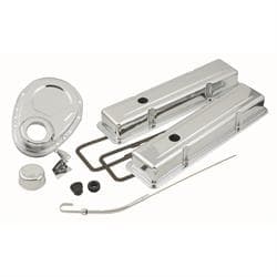 Mr Gasket 9834 Dress Up Kit, 1958-1985 Small Block Chevy, Chrome