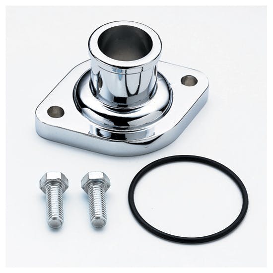 Mr Gasket 9845 Chrome Water Neck, SBC/BBC
