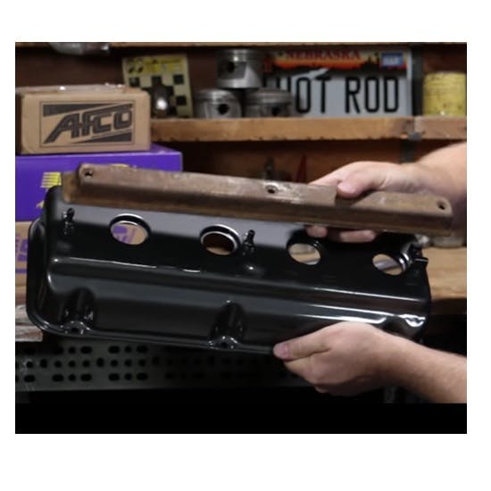 Offenhauser 1189 Red Ram Hemi Finned Valve Cover Caps