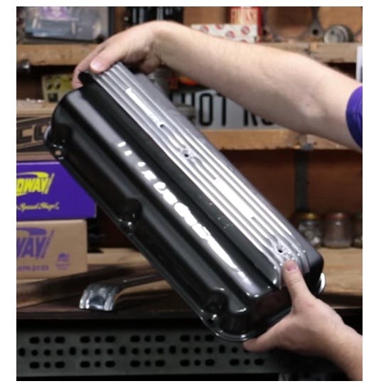 Offenhauser 1189 Red Ram Hemi Finned Valve Cover Caps
