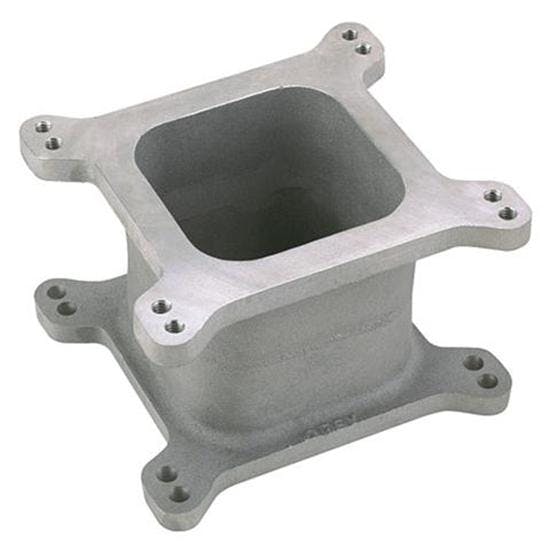 Speedway Aluminum Open 4-Barrel Carburetor Spacer Kit, 4 Inch