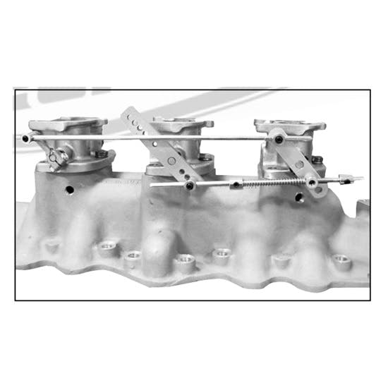 97/94/2G 2-Barrel Carb 3x2 Progressive Tri-Power Throttle Linkage