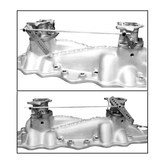 97/94/2G 2-Barrel Carb 3x2 Progressive Tri-Power Throttle Linkage