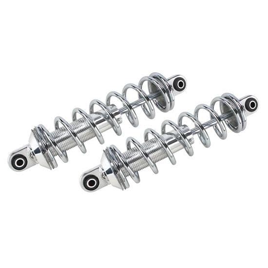 Alum. Small Coilover Shock, 6 In. Polished, Spring Rate 12 In-300 lbs