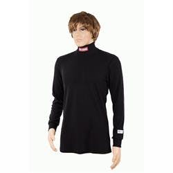 RaceQuip Fire Retardant Underwear Top, SFI 3.3, Black, XS-5XL