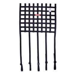 Ribbon Style Window Net W/ Mounting Straps, Black