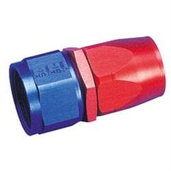 Aeroquip Straight Full Flow Swivel Hose End Fitting, Red/Blue, -8 AN