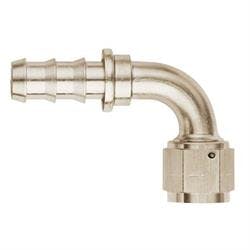 Aeroquip FCE1532 Nickel 90 Degree Push-On Socketless Fitting, -6 AN