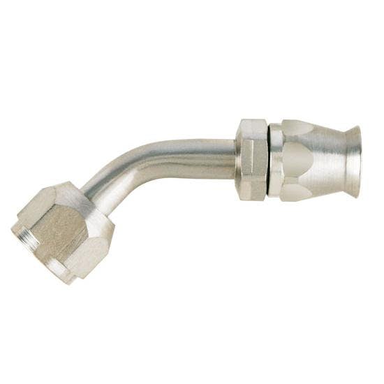 45 Degree Nickel Plated AC Fitting, -6 AN