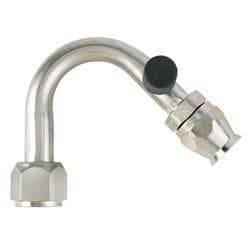 135 Degree Nickel Plated AC Fitting, O-Ring Pilot w/Port, -10 AN