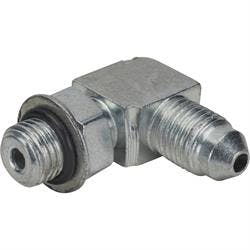 90 Degree AN3 to 3/8 Inch-24 Brake Adapter Fitting