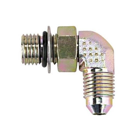90 Degree AN4 to 7/16 Inch-20 Brake Adapter Fitting