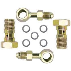 Banjo Brake Fitting Kit, 10mm-1.5 to -3 AN