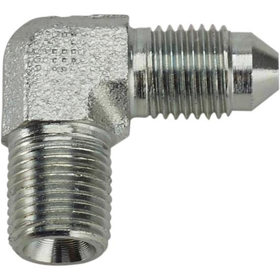 90 Degree -3 AN to 1/8 NPT Steel Adapter Fitting