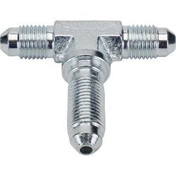 Steel -3 AN Straight Bulkhead Tee Adapter Brake Fitting