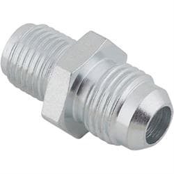 Steel Power Steering Box Adapter Fitting 1/2-20 IFM to -6 AN, 65-79 GM