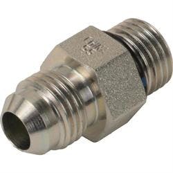 Hydraulic Hose Adapter Fitting, AN6 to 9/16-18 w/O-Ring, Straight