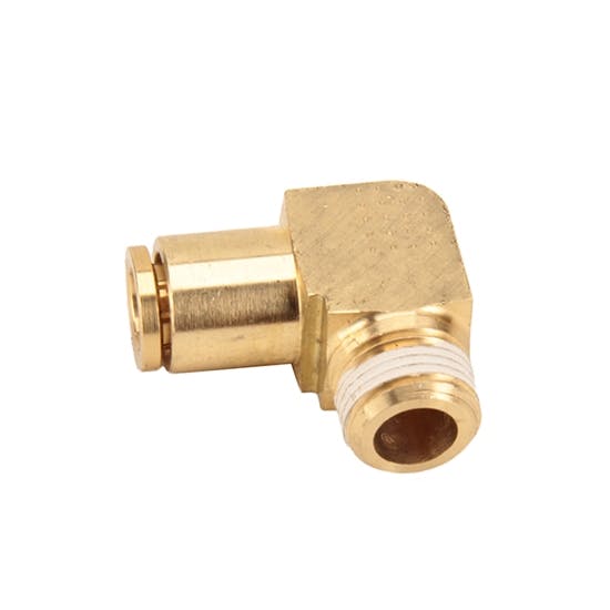 Air Suspension Push-In Tubing 90 Degree Elbow Fitting, 3/8 NPT Male