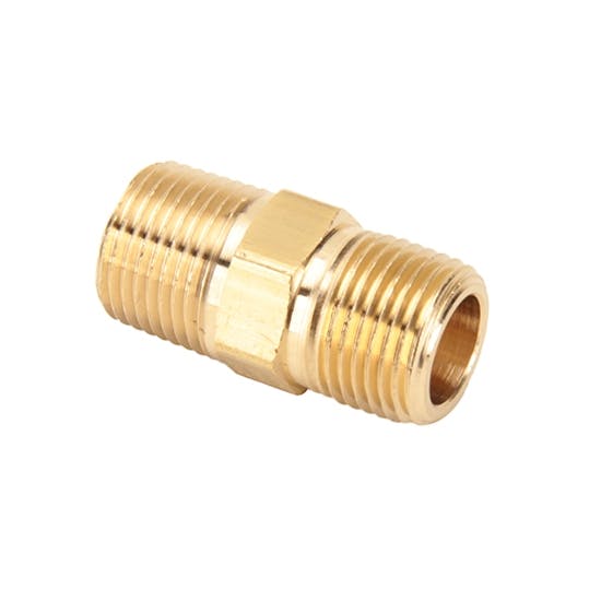 Air Suspension Brass Nipple Pipe Fitting, 3/8 Inch NPT