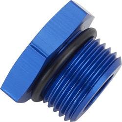 Hex Head -10 AN ORB Plug O-Ring Seal Port Fitting, Blue