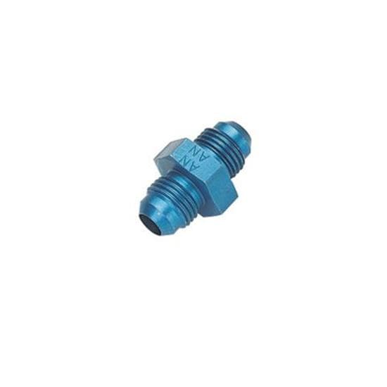 Aluminum Flare Union Adapter Fitting, Blue, -4 AN