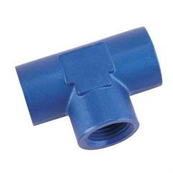 Aluminum Female Pipe Tee, 1/4 Inch