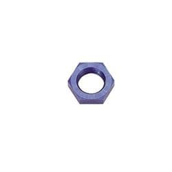 Aluminum Bulkhead Jam Nut, Blue, -16 AN