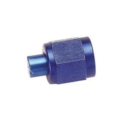 Aluminum -16 AN Flare Fitting Cap, Blue Anodized