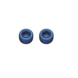 Aluminum Allen Pipe Plugs, 1/4 Inch NPT