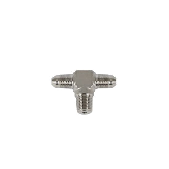 Stainless Steel AN3 to AN3 Tee, 1/8 Inch NPT Male