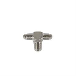 Stainless Steel AN3 to AN3 Tee, 1/8 Inch NPT Male