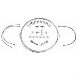 Stainless Steel -3AN Brake Line, 3 Each Braided Hose Kit