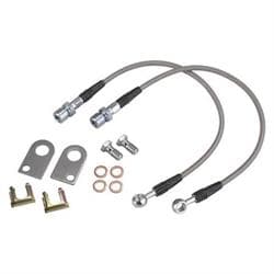 Dot Braided Stainless Brake Hoses, GM/Ford, 7/16-20 Rear