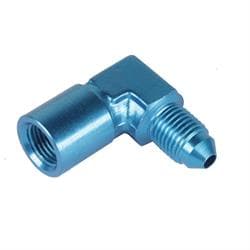 Fragola 495022 Pressure Gauge Fitting, 1/8 Female to -3 AN Male 90  