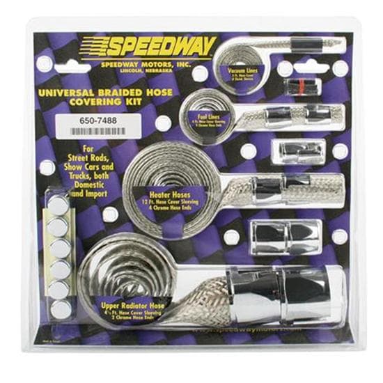 Chrome Braided Hose Covering Kit