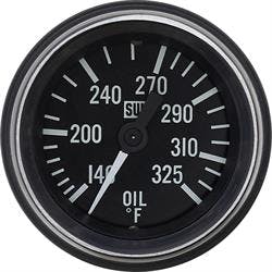 Stewart Warner 284-C72 HD 2-1/16 In. Oil Temperature Gauge, Mechanical
