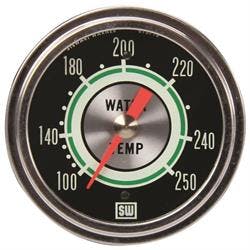 Stewart Warner 692H72 Green Line 2-5/8 In Water Temp. Gauge-Mechanical